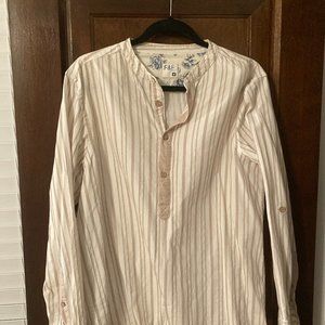 F&F collarless shirt medium